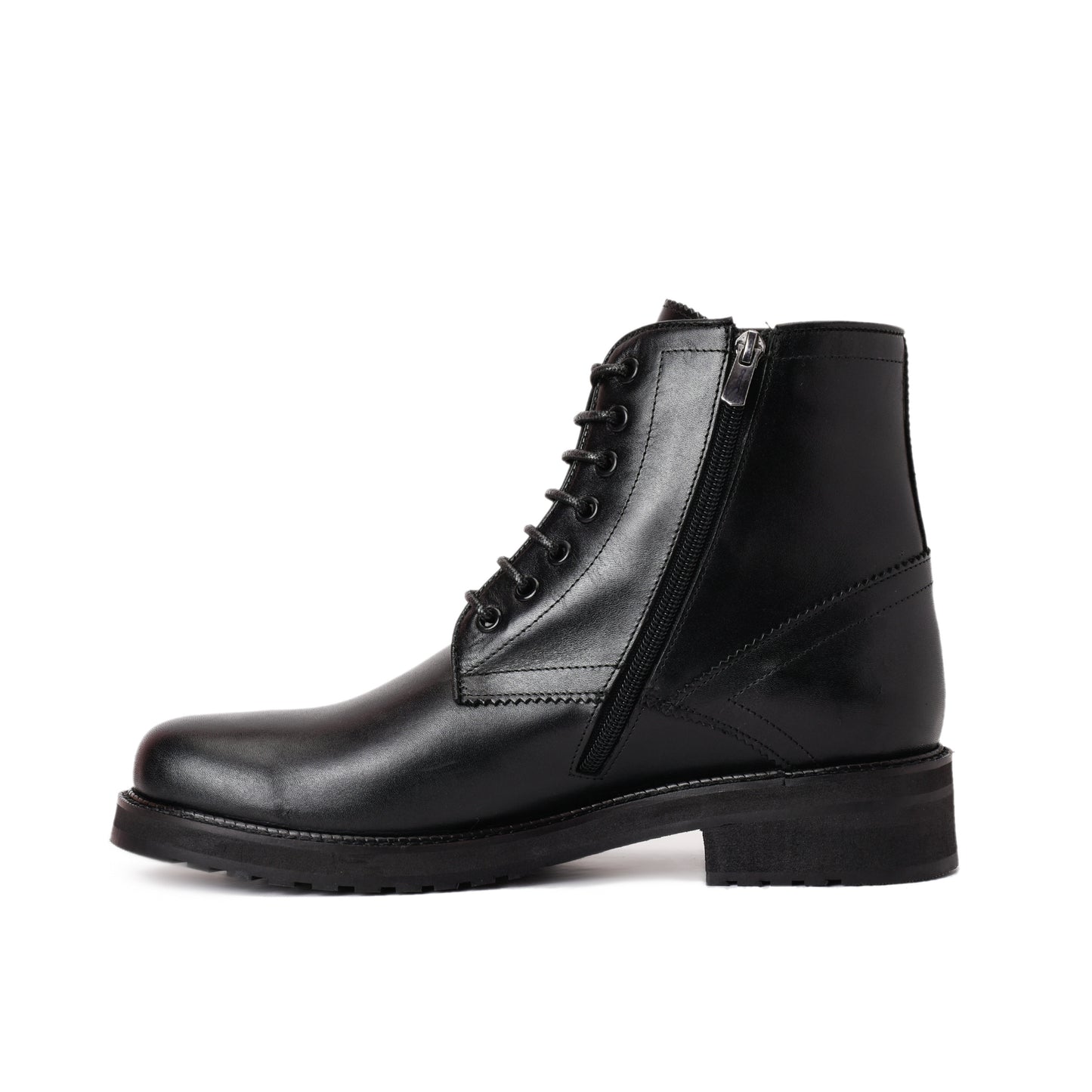 Men black boots -7010