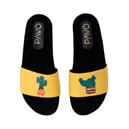 Slippers Cactus Yellow