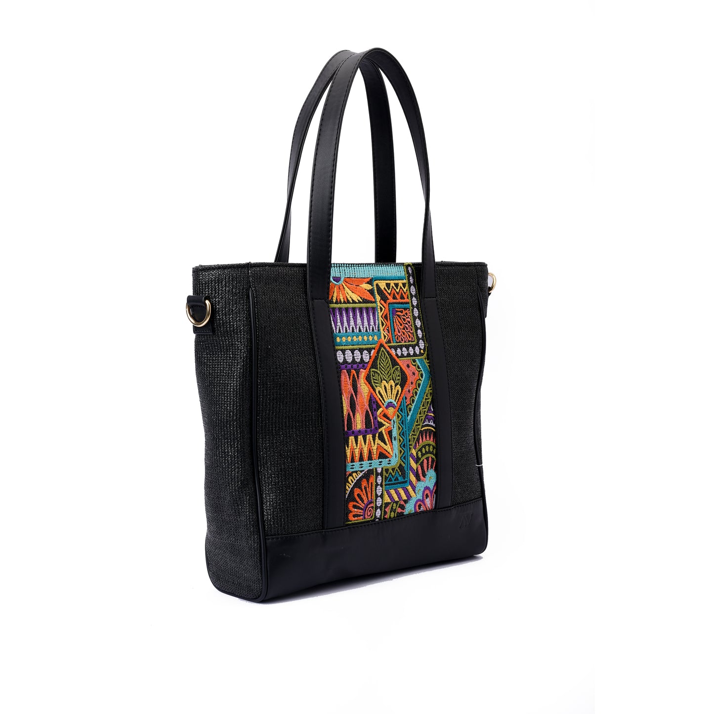 Raffia Black Handbag- Code 970