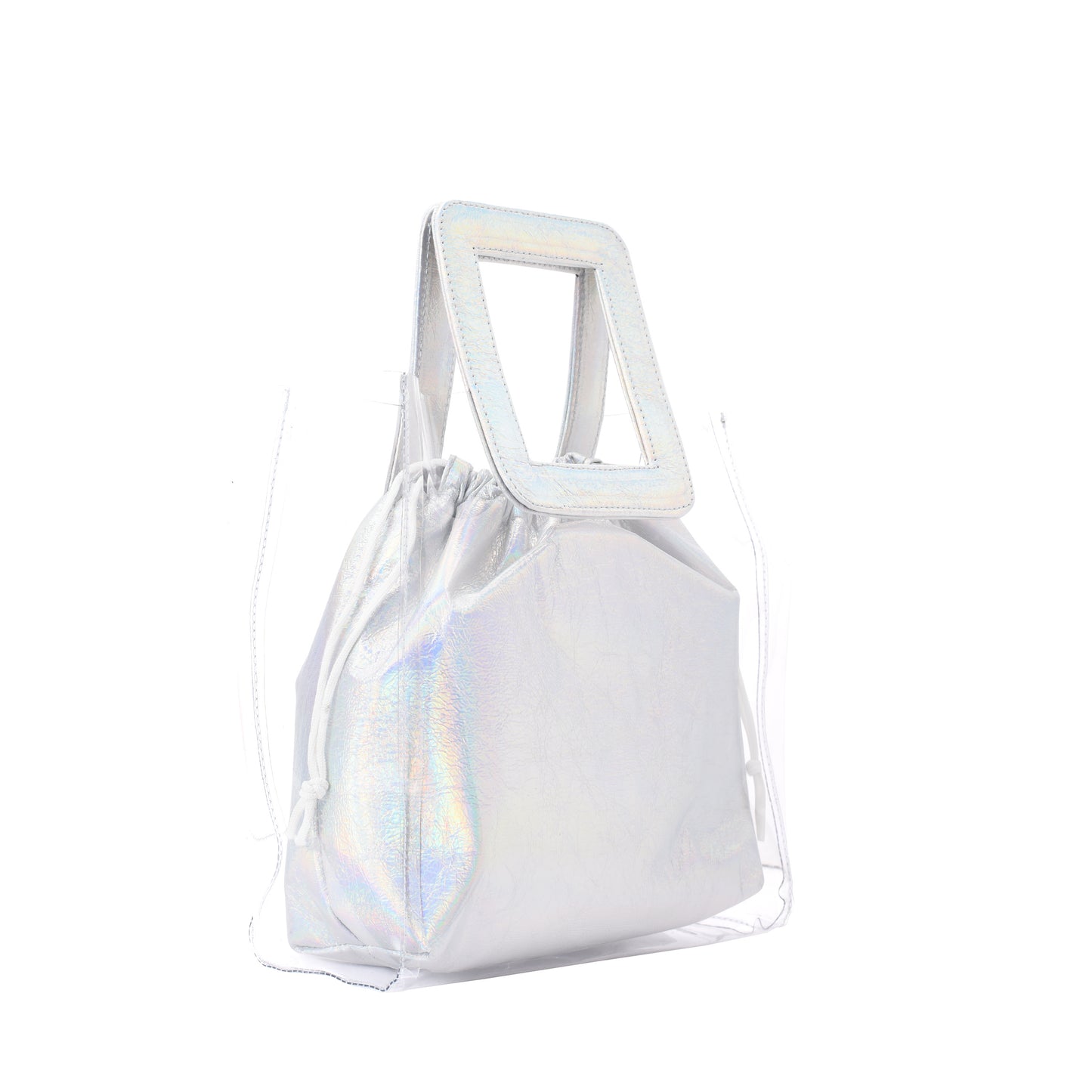 Beach Handbag with Silver Pouch- 3001