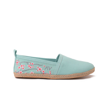 Espadrilles Mint Green Blossom Bypavo