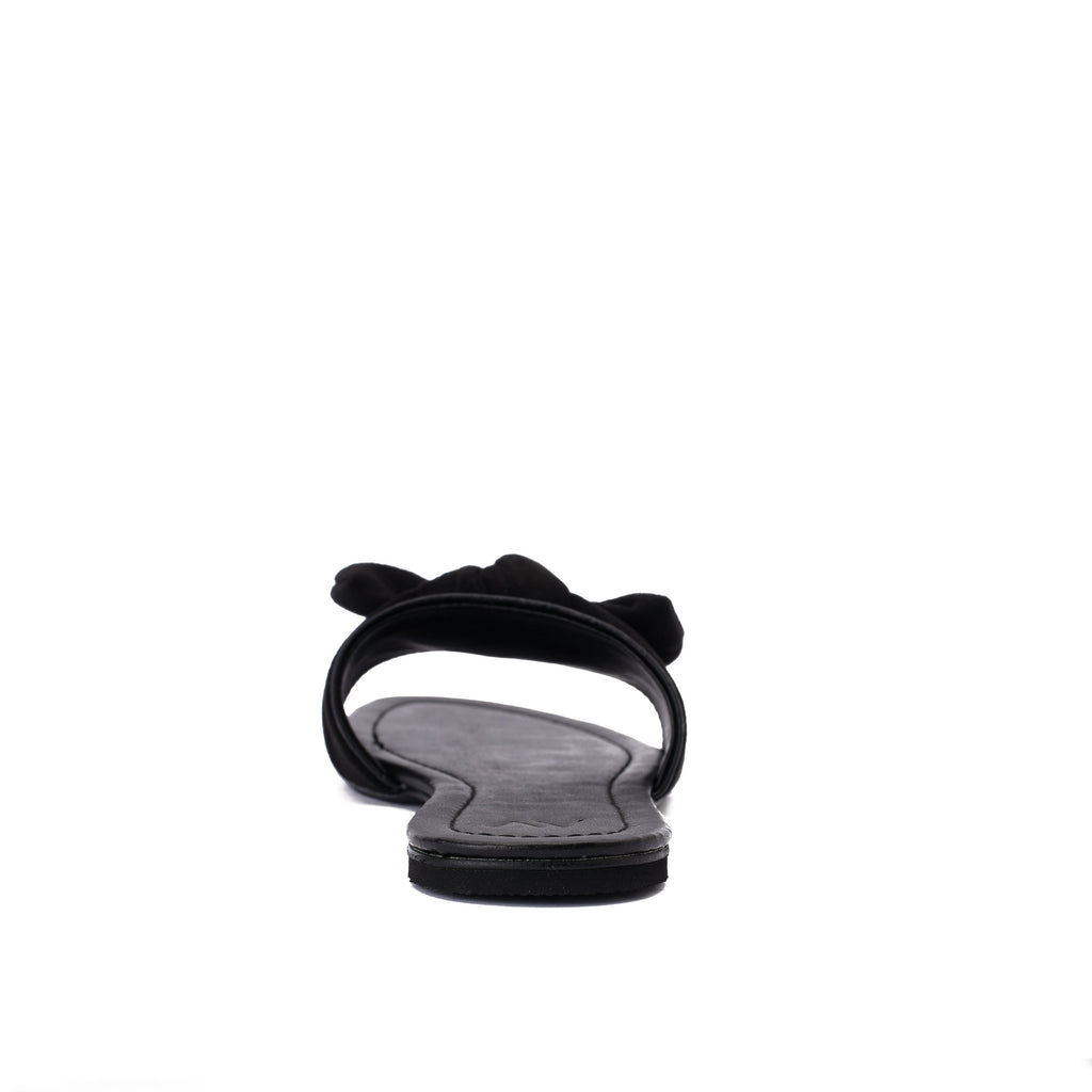 Bow Black Slippers -Code 6009 pavoegypt