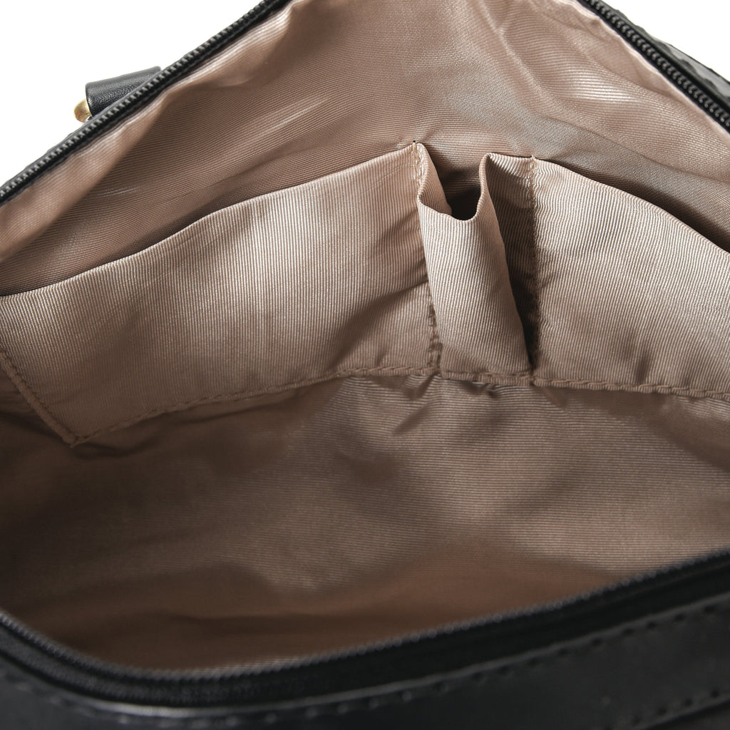 Duffle Bag Leather  Indian Black with multi colored pavoegypt