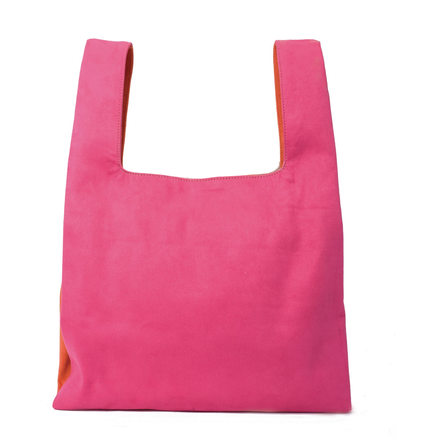Knot Orange/Pink Handbag with Humming bird embroidery - Code 923