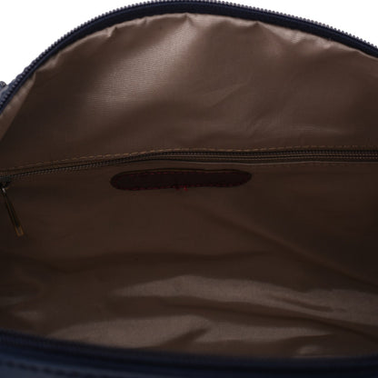 Duffle Bag Leather Navy and Brown