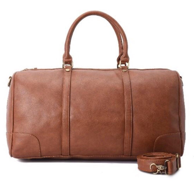 Duffle Bag Leather Brown pavoegypt