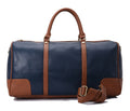 Duffle Bag Leather Navy and Brown pavoegypt