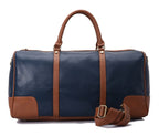 Duffle Bag Leather Navy and Brown pavoegypt