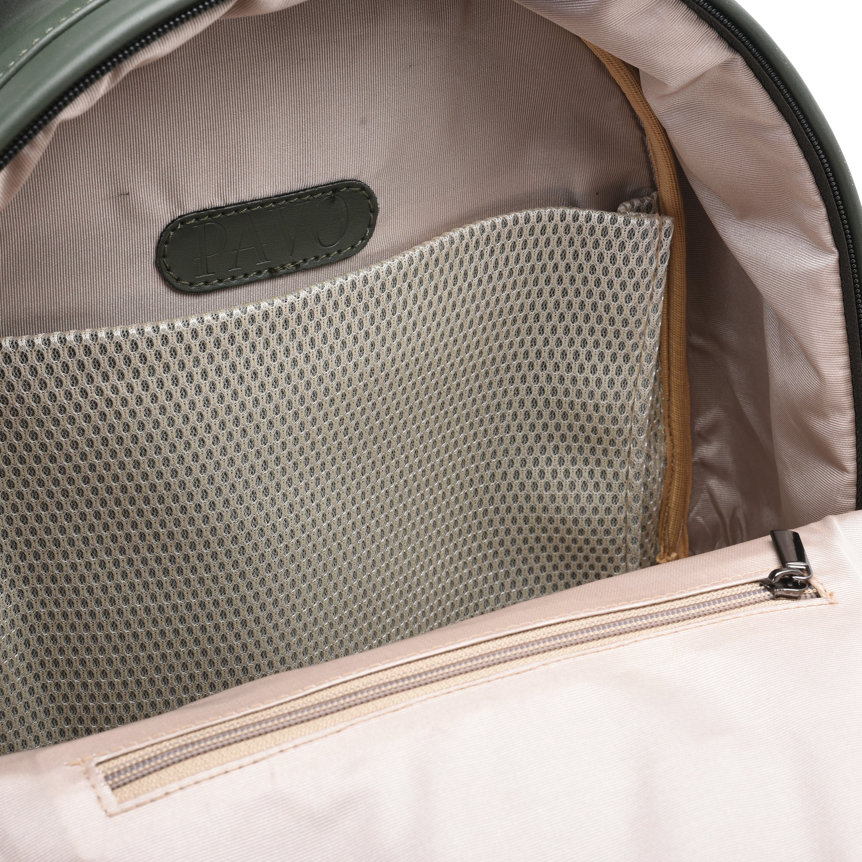 Laptop Classic olive green Backpack -Code 507 pavoegypt