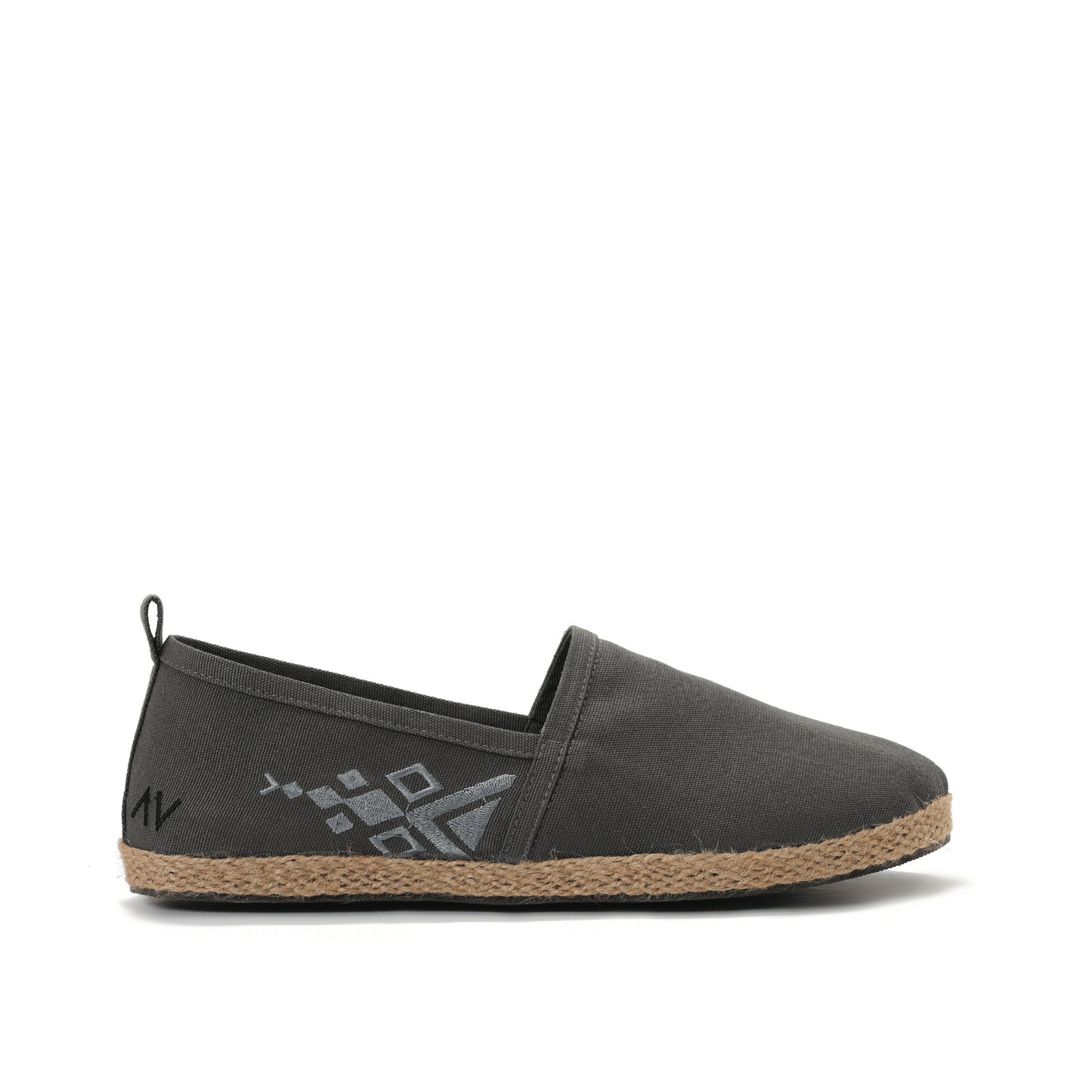 Grey men with grey embroideries  Espadrilles-7007