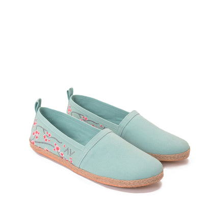 Espadrilles Mint Green Blossom Bypavo