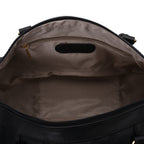 Duffle Bag Leather Black with Mamluk stars - PAVO Egypt