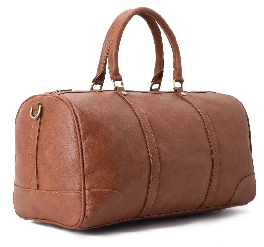 Duffle Bag Leather Brown pavoegypt