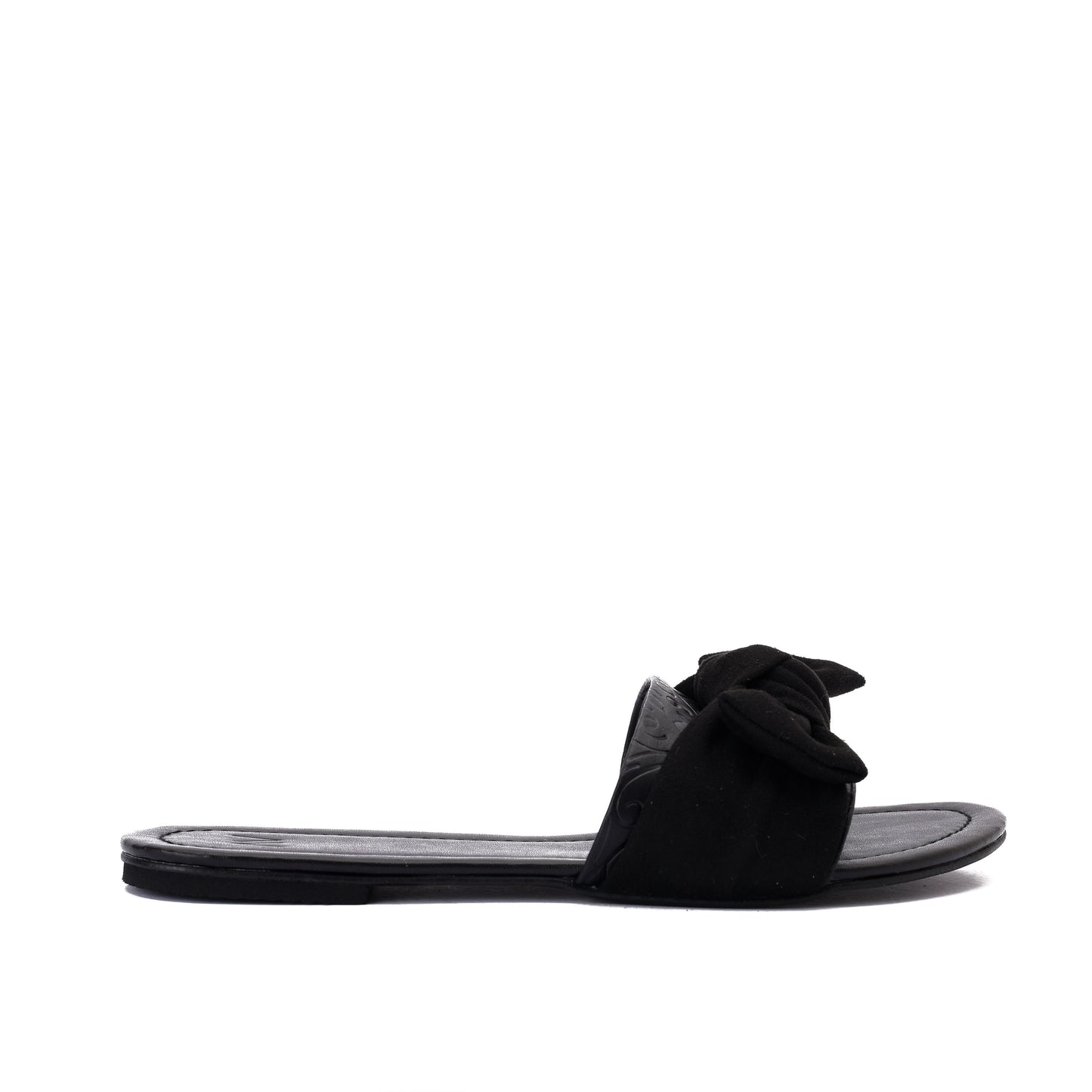 Bow Black Slippers -Code 6009