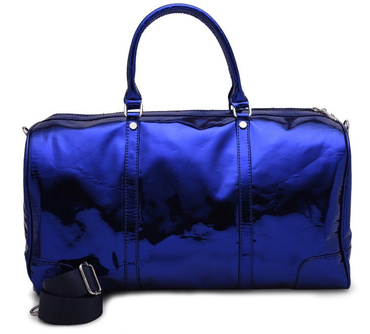Duffle Bag Metallic blue