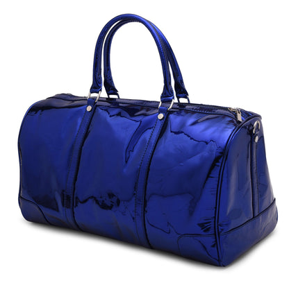 Duffle Bag Metallic blue