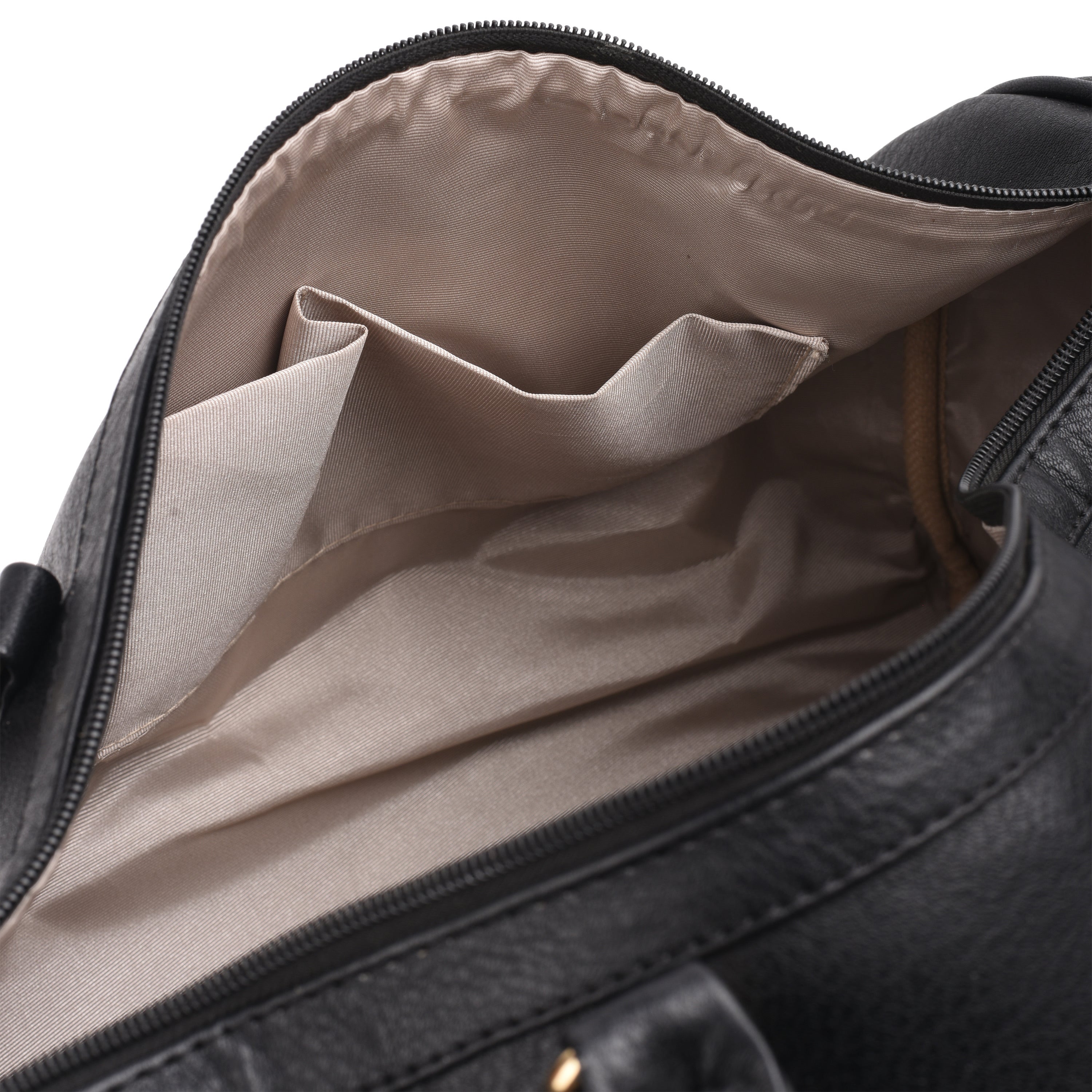 Duffle Bag Leather Black pavoegypt