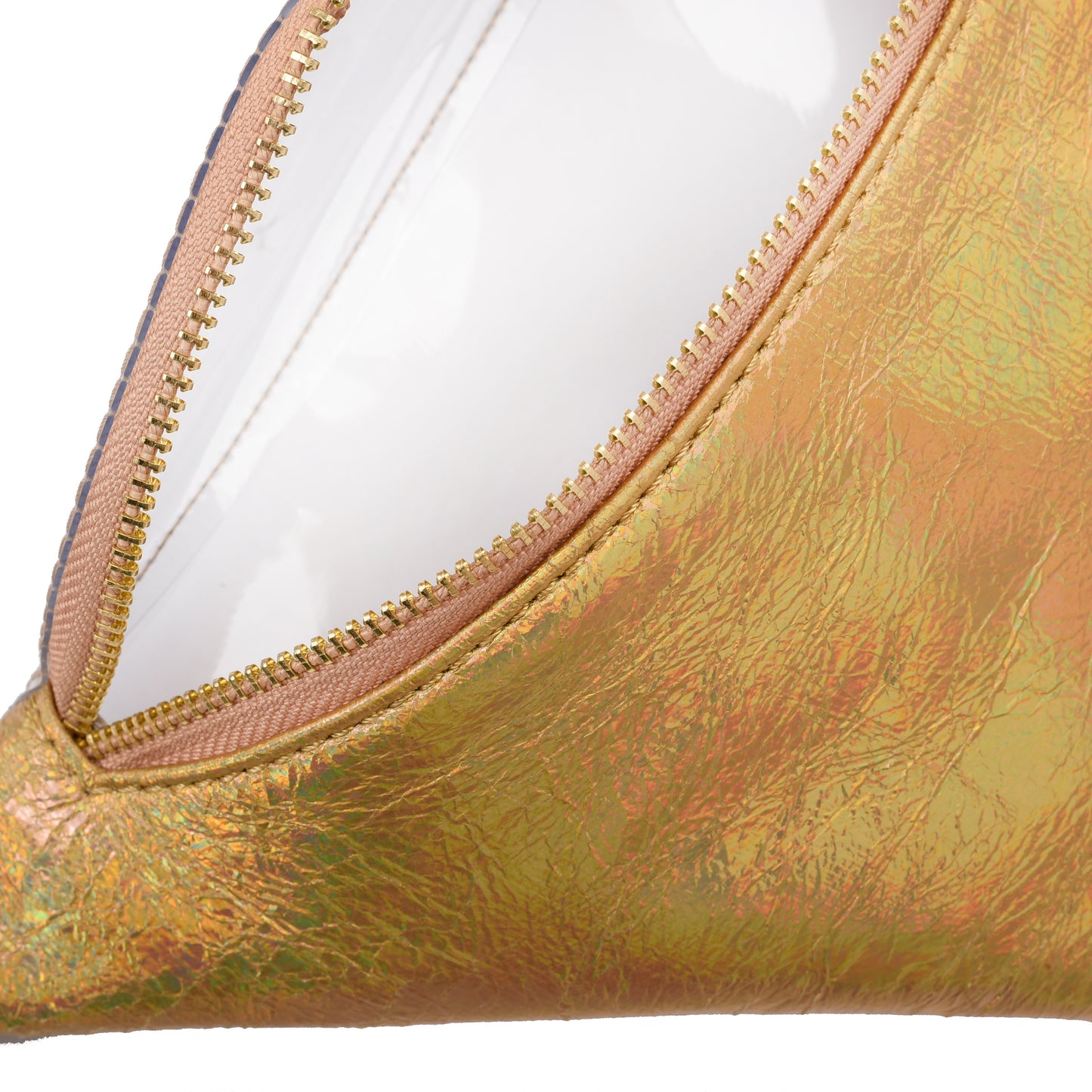 Fanny Beach bag with Metallic Gold Material-3008