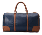 Duffle Bag Leather Navy and Brown pavoegypt
