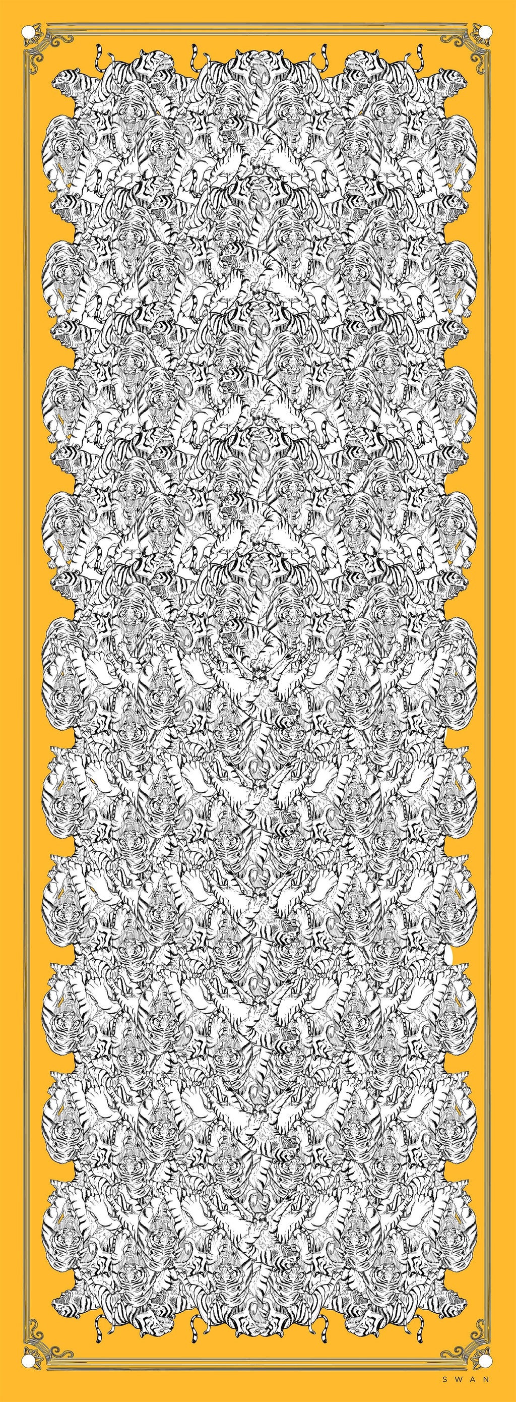 Scarf Persian Tigers BySwan